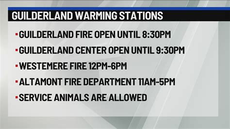 Guilderland to open warming stations